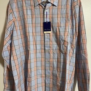 Allan Flusser men’s button down shirt, NWT XXL